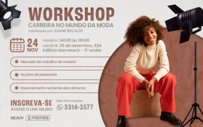 Prefeitura abre inscrições para workshop gratuito sobre carreira no mundo da moda