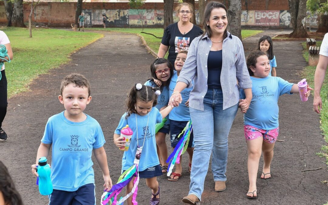 Primeira Emei revitalizada pelo Juntos pela Escola está com obras avançadas
