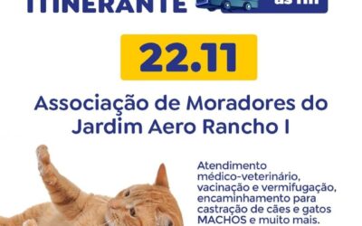 Novembro Azul Pet: Subea leva atendimento veterinário itinerante para animais machos Jardim Aero Rancho I