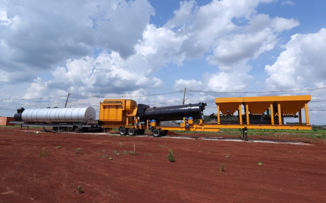 Usina móvel que vai reduzir custos de pavimentação começa a ser instalada em Campo Grande