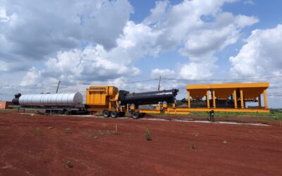Usina móvel que vai reduzir custos de pavimentação começa a ser instalada em Campo Grande