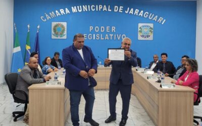 Presidente do TCE-MS recebe título de cidadão jaraguariense