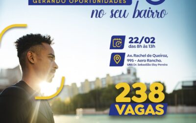 Em parceria com 12 empresas, 1º Emprega CG no Seu Bairro será realizado no Conjunto Aero Rancho