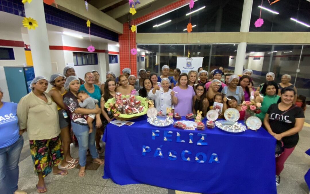 Prefeitura promove 1º curso de ovos de páscoa Gourmet e capacita 40 mulheres na Moreninha IV