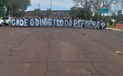 Torcedores do Operário protestam pedindo a liberação do Morenão para jogos