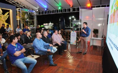 Em palestra no estande da PrefCG, pesquisadores destacam papel da tecnologia na produção de alimentos