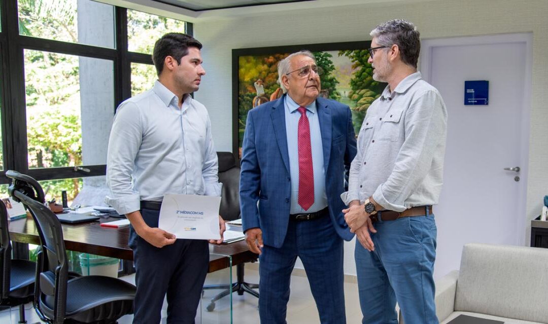 Presidente do TCE-MS recebe dirigentes do Midiacom