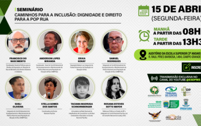 TCE-MS apoia seminário da Defensoria Pública sobre direitos da população em situação de rua
