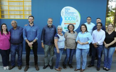 Prefeitura e Águas Guariroba inauguram primeira Escola Saneada do MS na colônia do Aguão