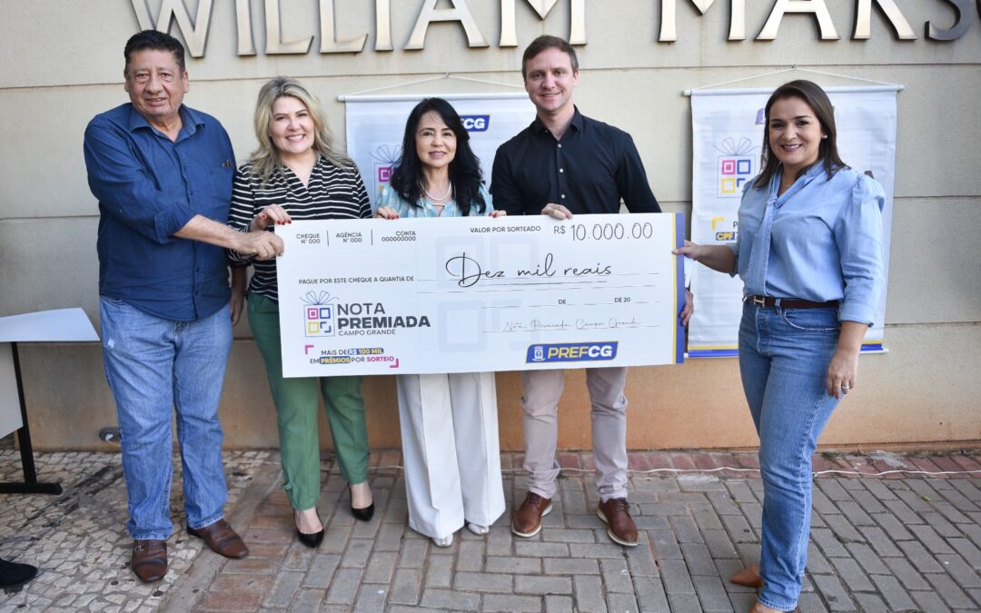 Prefeitura entrega R$ 65 mil aos contemplados no primeiro sorteio do Nota Premiada CG 2024
