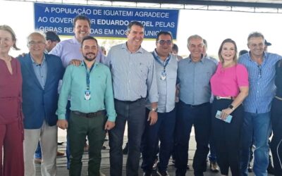 Riedel exalta capacidade da Sanesul em avançar no saneamento em Iguatemi e outras cidades de MS