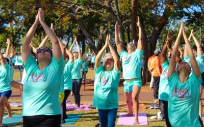 Festival promove bem-estar físico e mental com aulão de ioga no Parque das Nações Indígenas