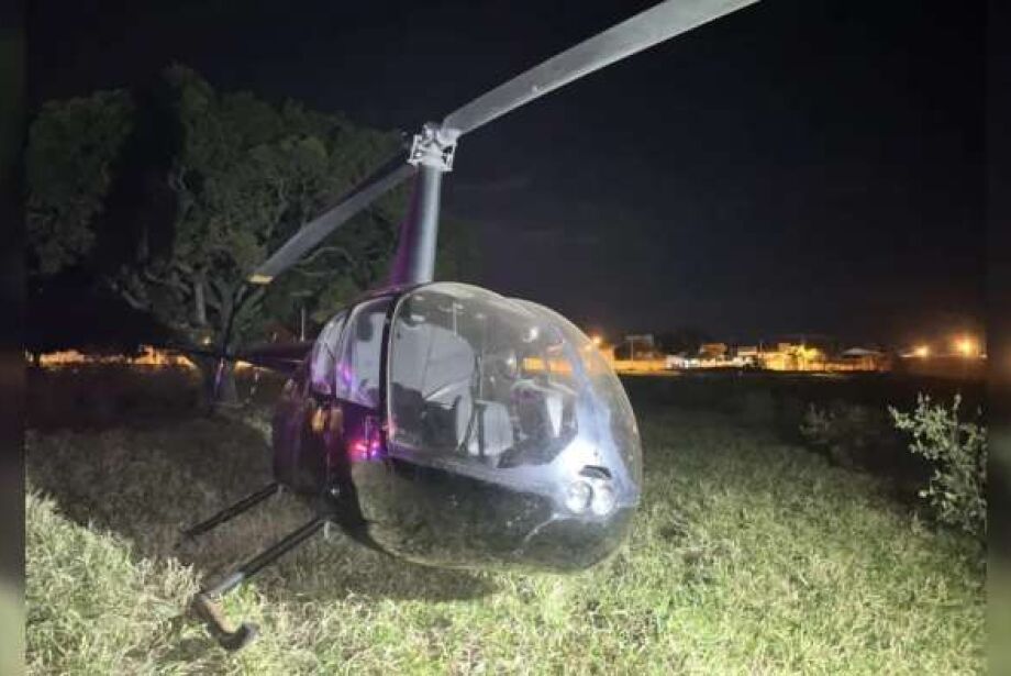 Helicóptero de MS é interceptado com 243 kg de cocaína no PR