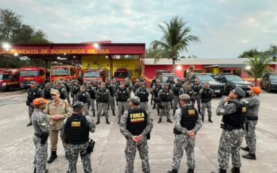 Reforço completo: mais uma equipe da Força Nacional chega ao Pantanal para ajudar no combate aos incêndios