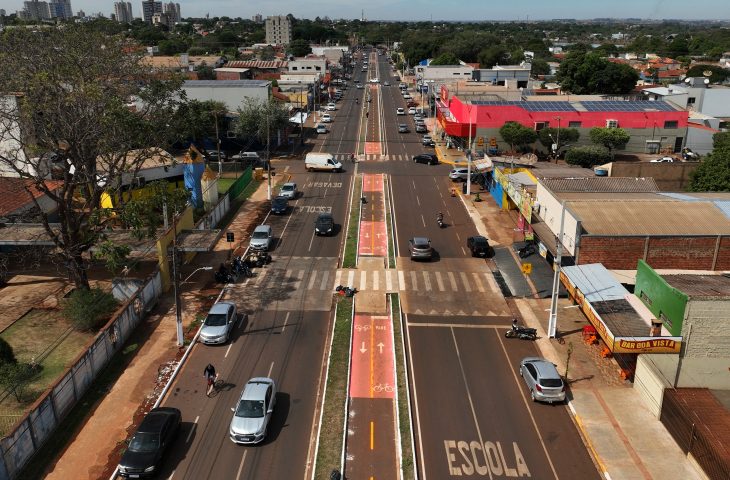 Dourados: Estado finaliza projeto de revitalização na avenida José Roberto Teixeira