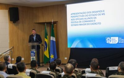 Oficiais do Exército são recebidos pelo Governo de MS e conhecem desafios e perpectivas do Estado