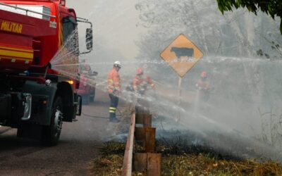 Chuva de 20 mm chega a várias regiões do Pantanal e ajuda a controlar incêndios florestais em MS