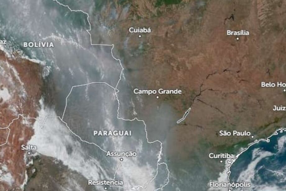 MS será impactado pela fumaça de incêndios no norte do país