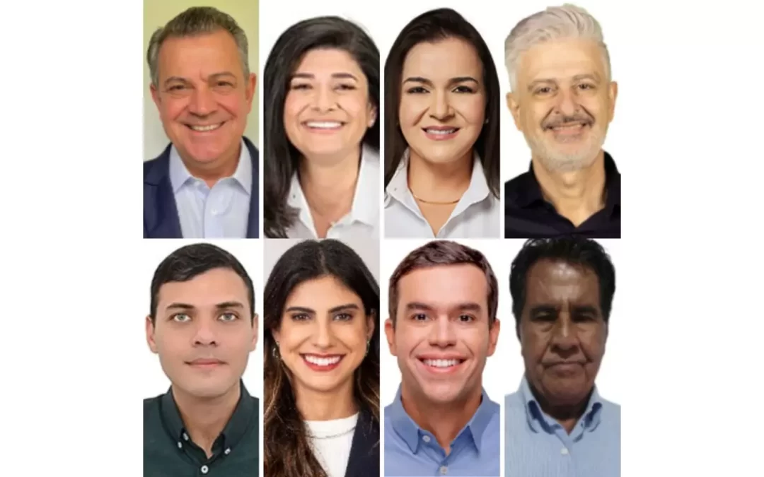 Mesmo com tempo nublado, candidatos percorrem feiras livres neste domingo