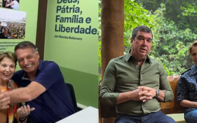 Bolsonaro e Riedel gravam vídeos declarando apoio à reeleição de Adriane Lopes;