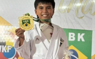 Ouro do MS: Kenzo conquista pódio no Campeonato Brasileiro de Karatê