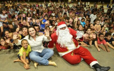 Famílias das Moreninhas comemoram Natal no Parque Jacques da Luz
