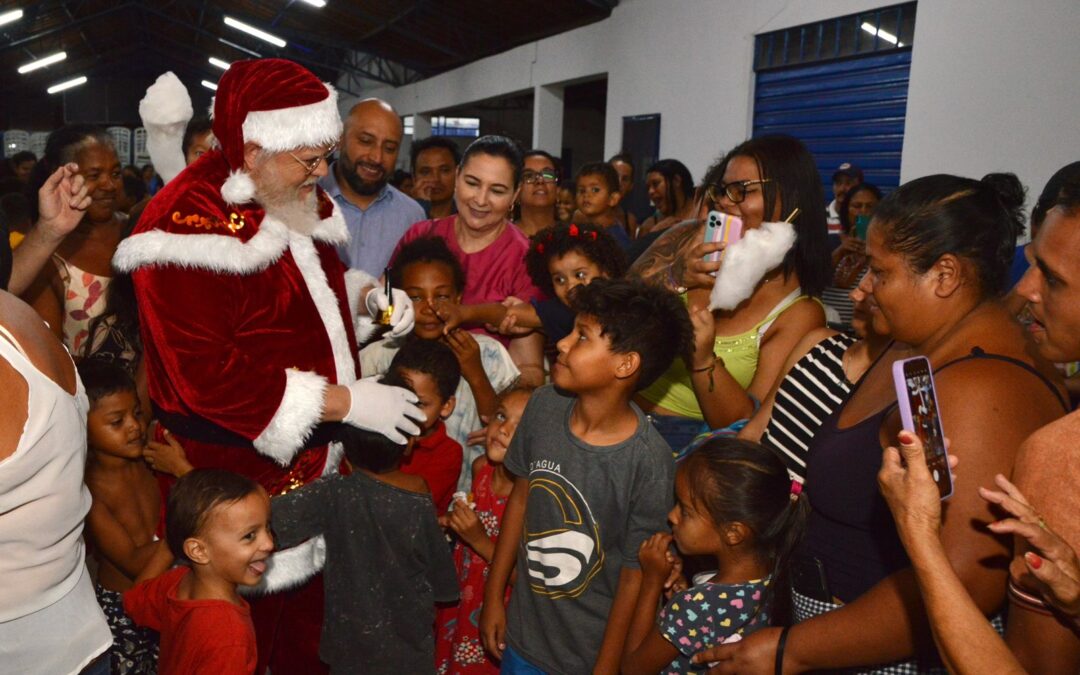Comunidade Homex celebra o Natal com festa e magia em evento promovido pela Prefeitura