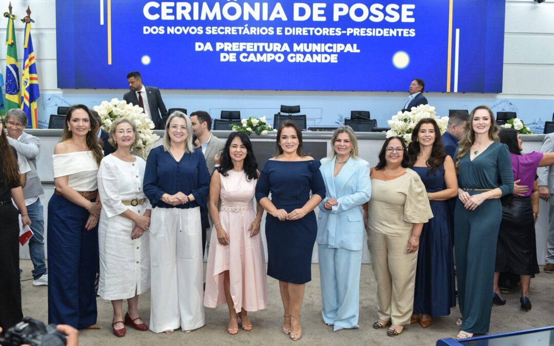 REPRESENTATIVIDADE FEMININA: Gestão da prefeita Adriane é destaque com mais de 40% de mulheres no comando em Campo Grande