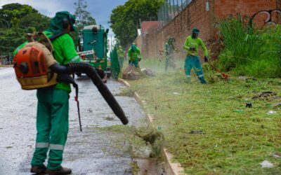 Frentes de trabalho agilizam serviços de limpeza e manutenção de áreas públicas