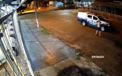 Empresário em surto corre armado contra PM e acaba baleado em MS