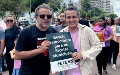 “Educação pública não se negocia, se defende”, diz Landmark em apoio a professores