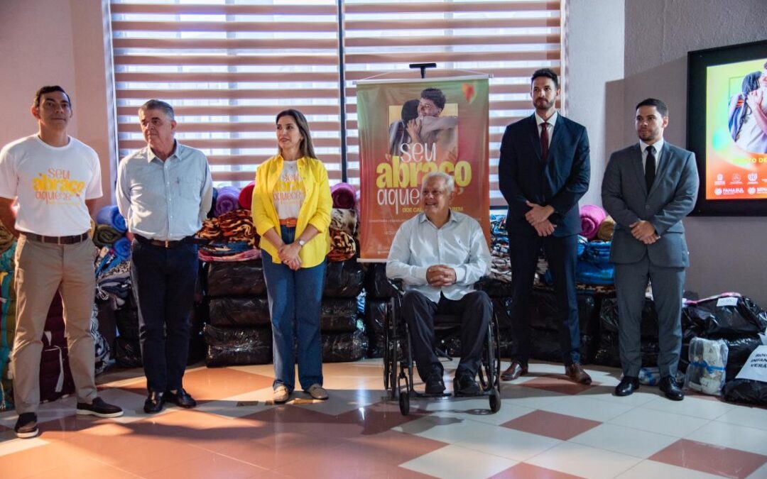 TCE-MS realiza entrega das doações para a campanha “Seu Abraço Aquece”