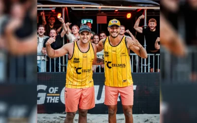 Dupla com atleta de MS, George/Saymon conquistam bronze no Rei e Rainha da Praia na Holanda