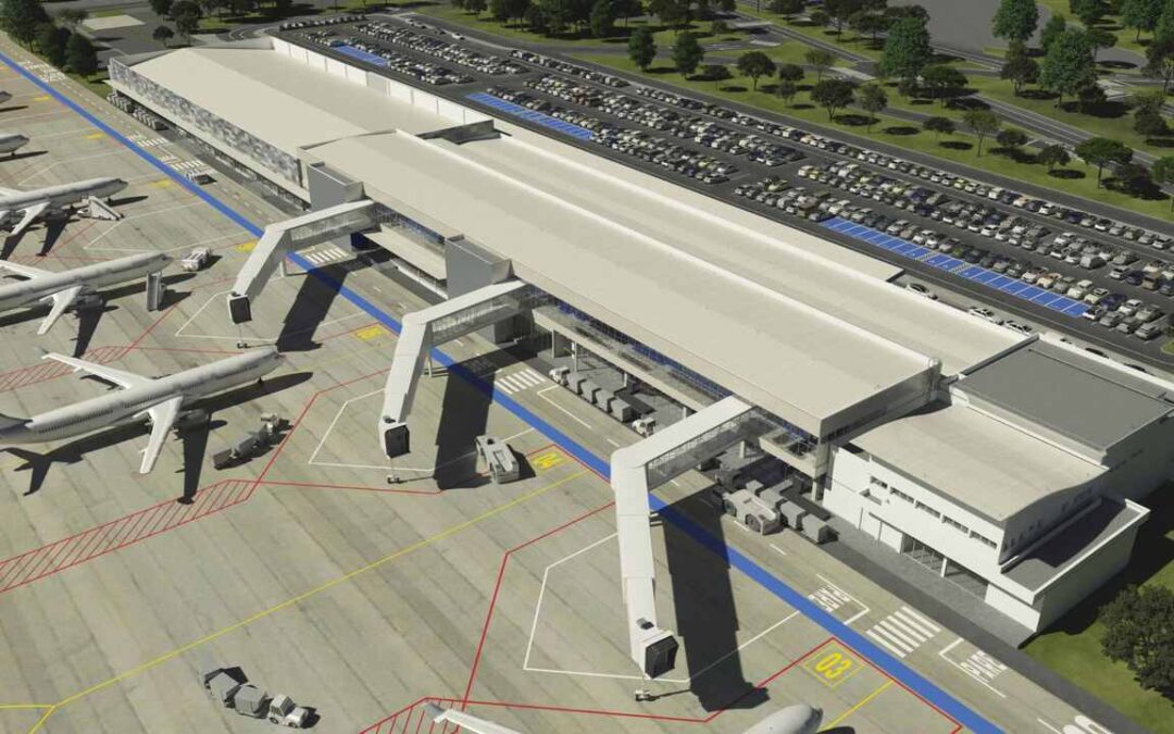 Fim da escada: aeroporto de Campo Grande terá 2° piso e ponte de embarque