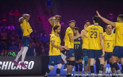 Brasil vence Canadá por 3 sets a 0 na Liga das Nações de Vôlei