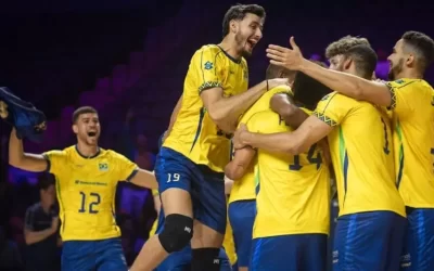 Seleção masculina vence Polônia, fecha semana com 100% e lidera Liga das Nações de vôlei