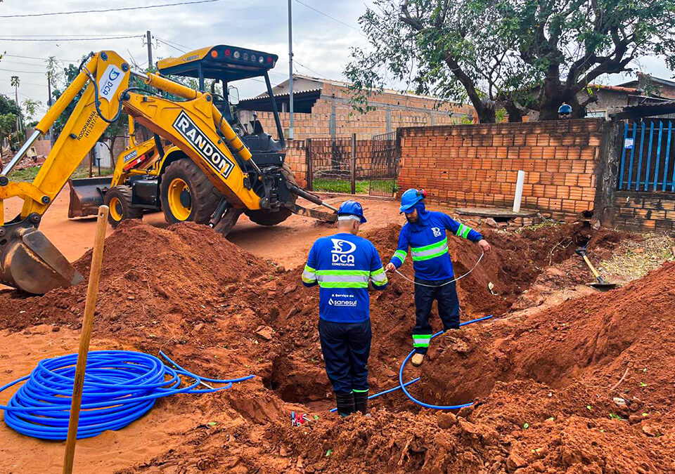 Sanesul investe em obras para reduzir perdas de água em Naviraí, Iguatemi e Caarapó