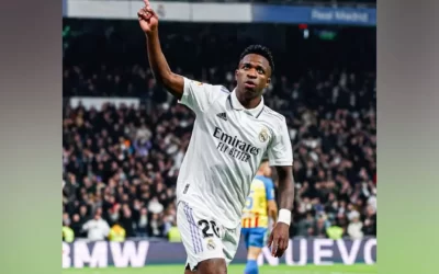Jornal espanhol exalta Vini Jr. após gol e assistência no Real: ‘Recuperou sua fúria’