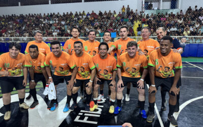 Futebol Solidário em Miranda reúne Falcão, chefe da ALEMS e outras lideranças em ação beneficente