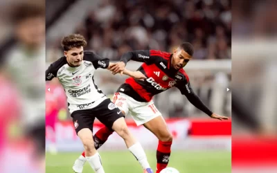 Corinthians pressiona com um a mais, mas empata com Flamengo na Neo Química Arena