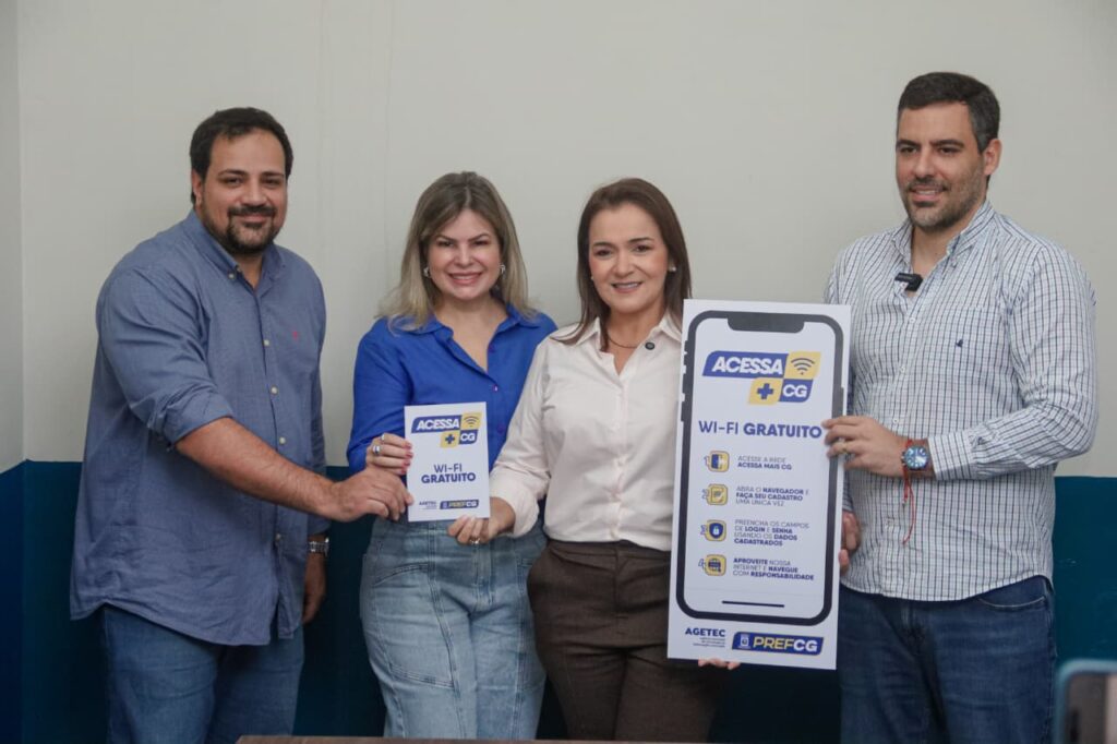 PrefCG lança aplicativo +CG e wi-fi gratuito em 187 pontos da cidade