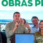 Na região norte de MS, governador celebra aniversário de Sonora e autoriza obras de habitação e asfalto