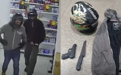 Dupla usa arma de mentira para furtar celulares e desodorantes de farmácia em Ponta Porã