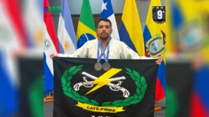 Policial militar de MS conquista duas medalhas de prata no Sul-Americano de Judô
