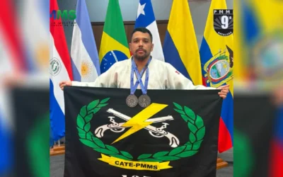 Policial militar de MS conquista duas medalhas de prata no Sul-Americano de Judô