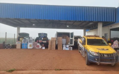 Carga de contrabando avaliada em R$ 320 mil é apreendida pela polícia na MS-166