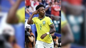 Copa dos protagonistas: Vini Jr disputa a artilharia com Messi, Haaland e Mbappé