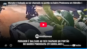 Morador é baleado ao ser chamado no portão no bairro Pindorama em Sidrolândia