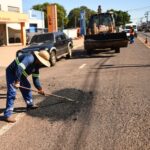 Equipes tapam mais de 20 mil buracos nas ruas em julho
