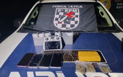 Quatro são presos com drone que seria usado para lançar drogas na Máxima de Campo Grande